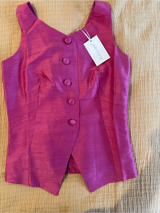 Julia Amory Tops - Julia Amory NWT Tess Vest in French Rose Size Small